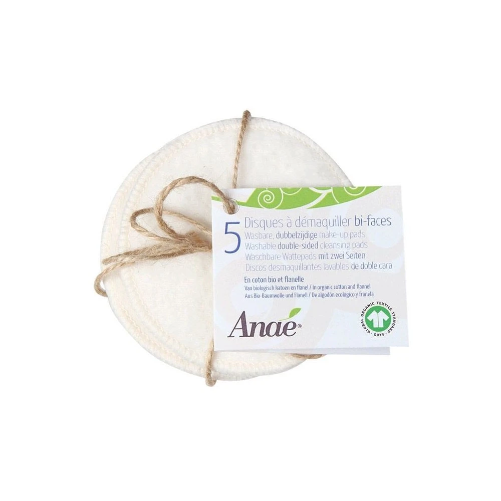 5 Disques à Démaquiller Bi-faces BIO 1 5 Disques à Démaquiller Bi-faces BIO