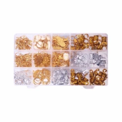 Assortiment Anneaux Et Bagues Pour Nattes 200pcs