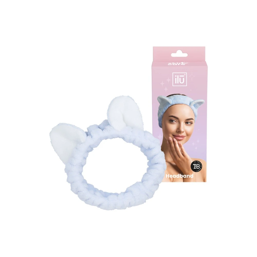 Bandeau à Maquillage Bleu Kawaii 1 Bandeau à Maquillage Bleu Kawaii