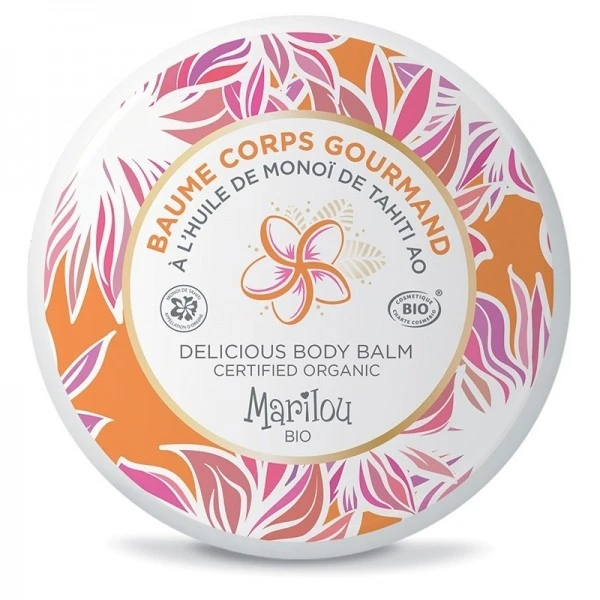 Baume Corps Gourmand MONOÏ DE TAHITI BIO 150ml 1 Baume Corps Gourmand MONOÏ DE TAHITI BIO 150ml
