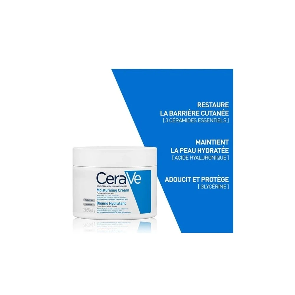 Cerave Baume Hydratant Pour Peaux Sèches à Très Sèches 340g 2 Cerave Baume Hydratant Pour Peaux Sèches à Très Sèches 340g – Image 2