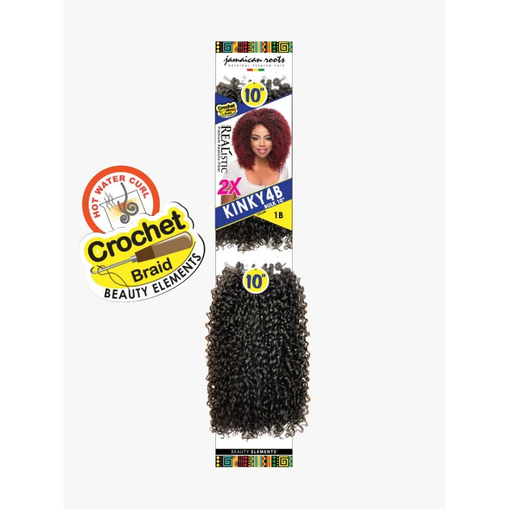 BIJOUX Natte 2X KINKY 4B BULK 10'' (Loop) 2 BIJOUX Natte 2X KINKY 4B BULK 10'' (Loop) – Image 2