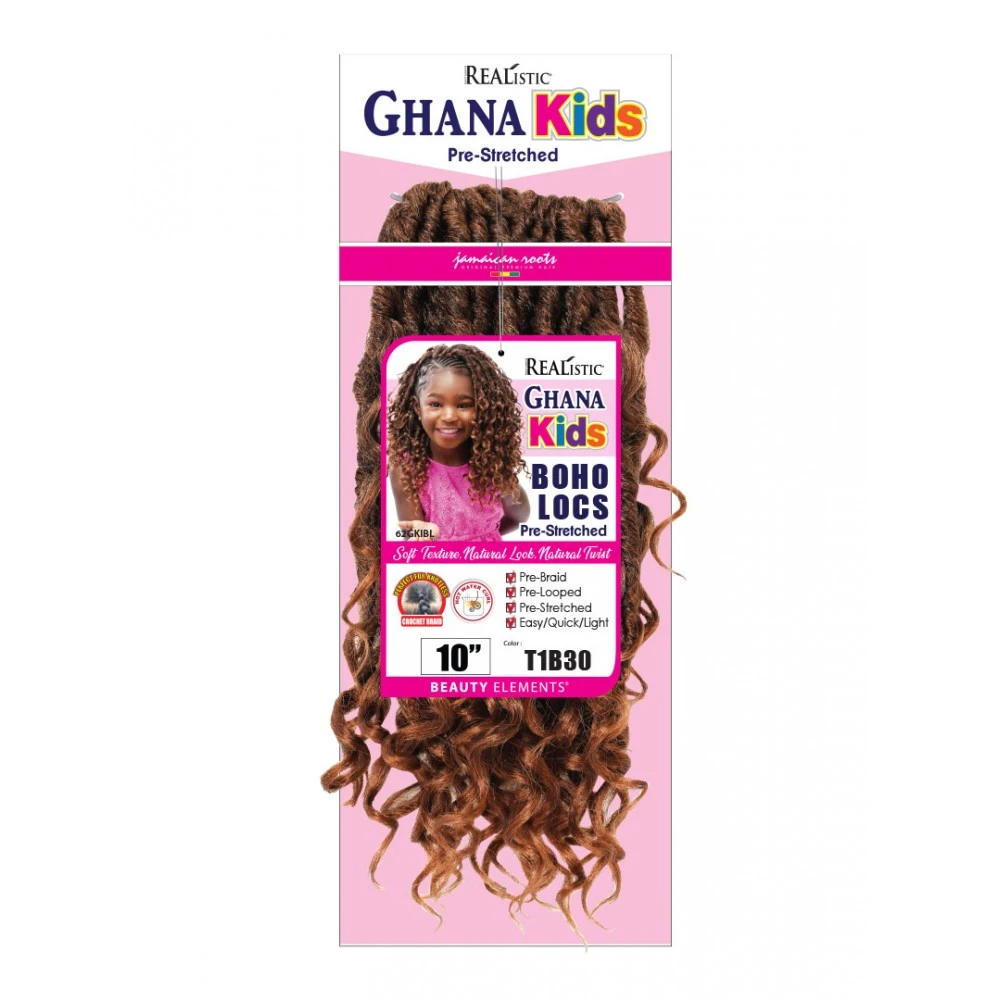 BIJOUX Natte 3X GHANA KIDS BOHO LOCS 10" (Pre-loop) 3 BIJOUX Natte 3X GHANA KIDS BOHO LOCS 10" (Pre-loop) – Image 3