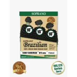 BIJOUX Tissage 9A BRAZILIAN KINKY BOHEMIAN 10" 3PCS -Super Beaute Boutique bijoux tissage 9a brazilian kinky bohemian 10 3pcs 2