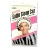 Dream Bonnet De Nuit Satin ZEBRE (SATIN SLEEP CAP) 089Z * 3 Dream Bonnet De Nuit Satin ZEBRE (SATIN SLEEP CAP) 089Z * -Super Beaute Boutique bonnet de nuit satin zebre satin sleep cap 089z