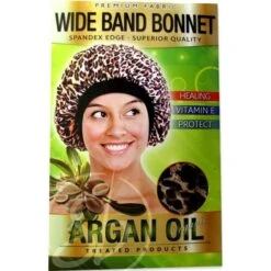 Dream Bonnet Nuit Satin LEOPARD à L'ARGAN "Wide Band" DRE 5073L
