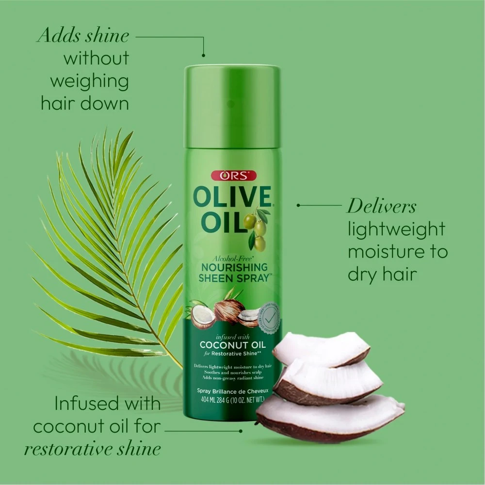 Brillantine En Spray OLIVE Et COCO 404ml 3 Brillantine En Spray OLIVE Et COCO 404ml – Image 3