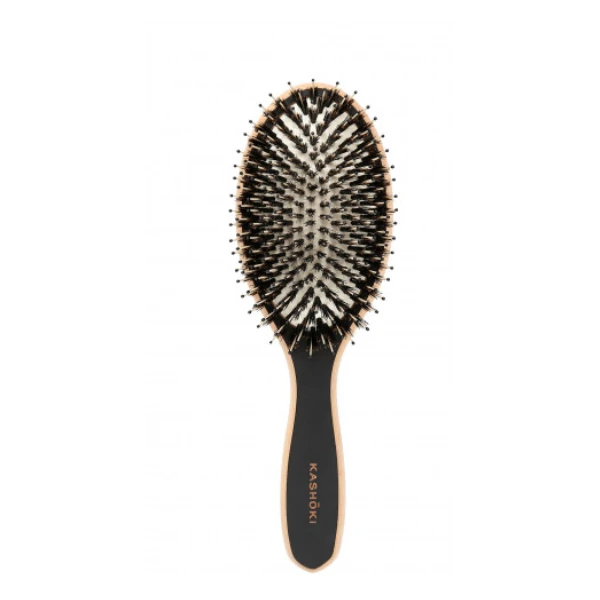 Brosse Démêlante Sanglier En Bois Ovale Large KASHOKI 1 Brosse Démêlante Sanglier En Bois Ovale Large KASHOKI