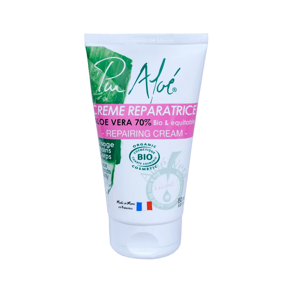 Crème Réparatrice Pour La Peau à L'Aloé Véra BIO 150ml 1 Crème Réparatrice Pour La Peau à L'Aloé Véra BIO 150ml