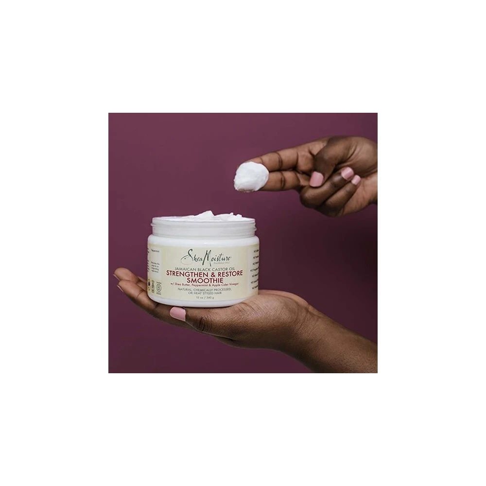 Shea Moisture Crème Smoothie Ricin JAMAICAN BLACK CASTOR OIL 326g 2 Shea Moisture Crème Smoothie Ricin JAMAICAN BLACK CASTOR OIL 326g – Image 2