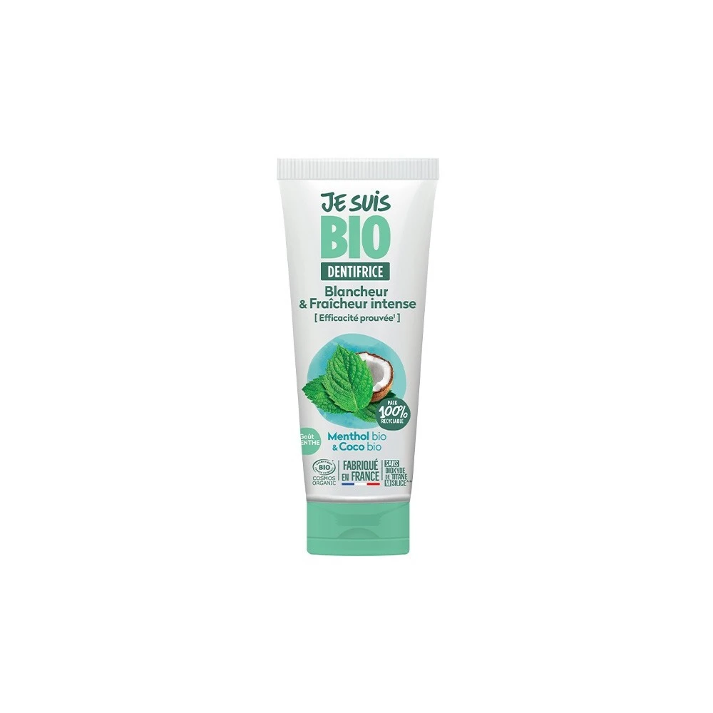 Dentifrice Blancheur Intense Menthol & Coco BIO 75ml 1 Dentifrice Blancheur Intense Menthol & Coco BIO 75ml