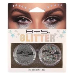 Duo De Paillettes Libres Argent GLITTER [PRIX CHOC]