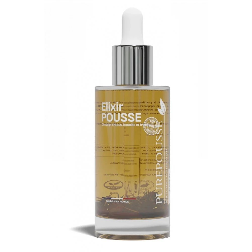 Élixir POUSSE Pour Cheveux Crépus/frisés/bouclés 50ml 1 Élixir POUSSE Pour Cheveux Crépus/frisés/bouclés 50ml