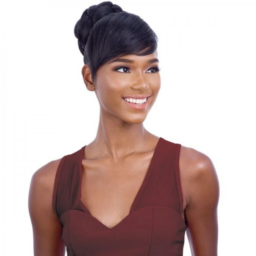 EQUAL Postiche + Frange FANCY BUN BANG 2pcs (Swoop Side) 2 EQUAL Postiche + Frange FANCY BUN BANG 2pcs (Swoop Side) – Image 2