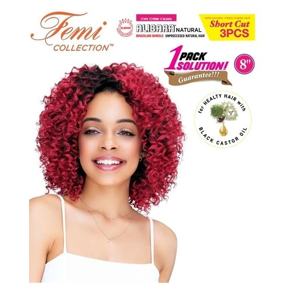 FEMI Tissage 9S Alibara DOMINICAN CURL 8" 3PCS 3 FEMI Tissage 9S Alibara DOMINICAN CURL 8" 3PCS – Image 3