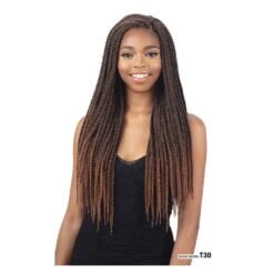 FREETRESS Natte 3X INDIVIDUAL BOX BRAID 22" (Pre-loop)