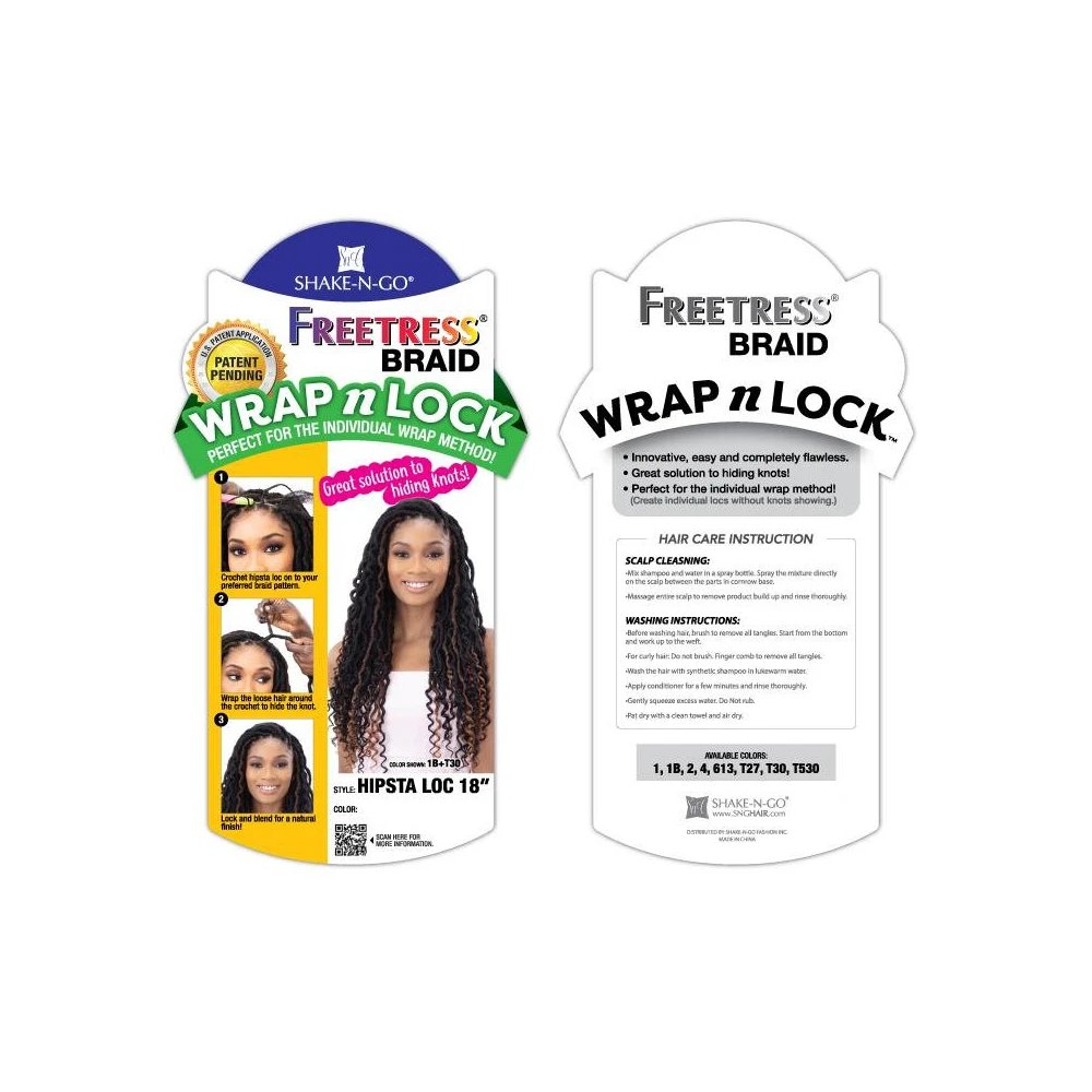 FREETRESS Natte HIPSTA LOC 18" 2 FREETRESS Natte HIPSTA LOC 18" – Image 2