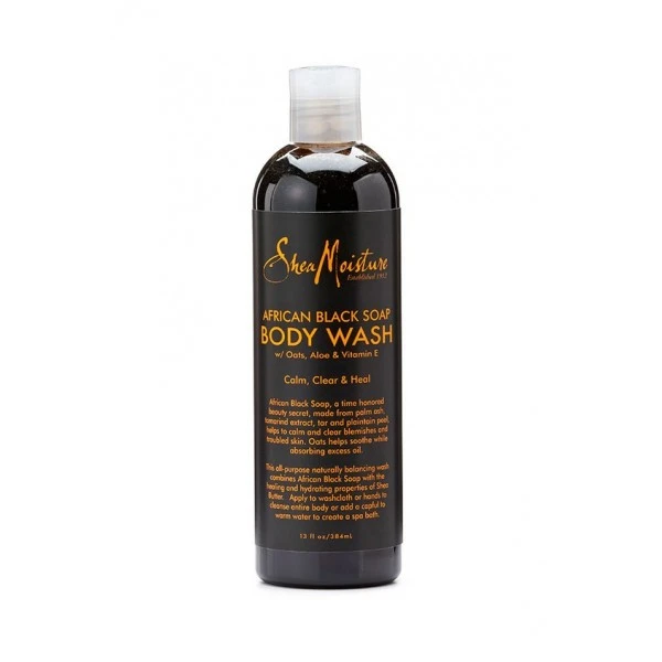 Shea Moisture Gel Douche African Black Soap "Calm Skin Wash" 384ml 1 Shea Moisture Gel Douche African Black Soap "Calm Skin Wash" 384ml
