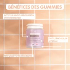 Gummies Croissance Capillaire Douceur Matinale 84g (cure 1 Mois) -Super Beaute Boutique gummies croissance capillaire douceur matinale 84g cure 1 mois 2