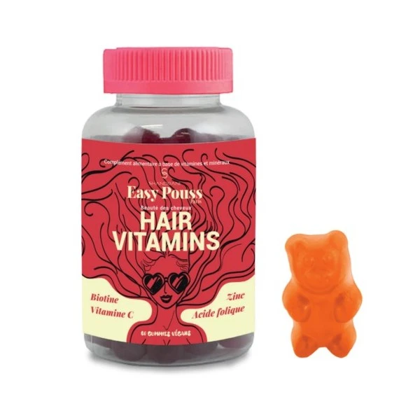 Gummies Vegan HAIR VITAMINS (Cure 1 Mois) 1 Gummies Vegan HAIR VITAMINS (Cure 1 Mois)