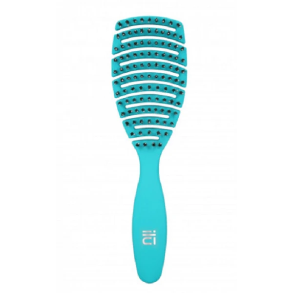ILU Brosse Démêlante TURQUOISE Aérée Pour Cheveux 1 ILU Brosse Démêlante TURQUOISE Aérée Pour Cheveux