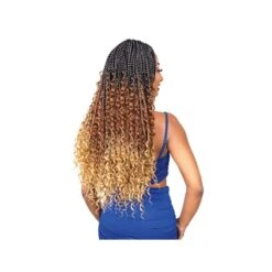 JANET Natte X3 BOHO CHIC DEEP BOX BRAID 26" (Pre-loop) -Super Beaute Boutique janet natte x3 boho chic deep box braid 26 pre loop 1