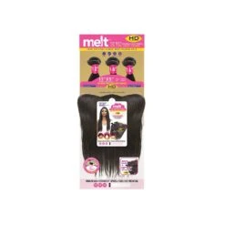 JANET Tissage BRAZILIAN STRAIGHT 3PCS 14'',16'',18''+13x5 HD FRONTAL (Melt) -Super Beaute Boutique janet tissage brazilian straight 3pcs 14 16 18 13x5 hd frontal melt 2
