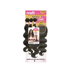 JANET Tissage NATURAL BODY 3PCS 12'',14'',16''+4x5 FREE PART