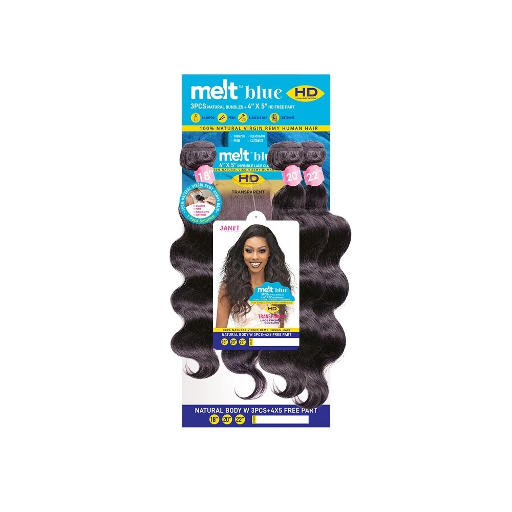 JANET Tissage NATURAL BODY W 3PCS 12"/14"/16" 2 JANET Tissage NATURAL BODY W 3PCS 12"/14"/16" – Image 2