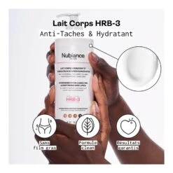 Lait Corps Correcteur D'Hyperpigmentation HRB3 500ml -Super Beaute Boutique lait corps correcteur d hyperpigmentation hrb3 500ml 2