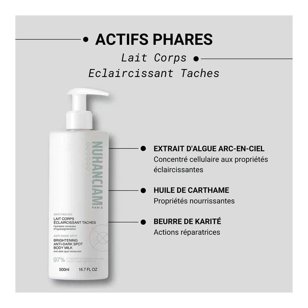 Lait Corps Éclaircissant Anti-taches 500ml 2 Lait Corps Éclaircissant Anti-taches 500ml – Image 2