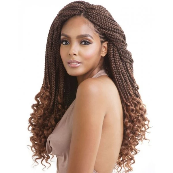 MANE CONCEPT Natte CURLY ENDS BOX BRAID 18" (Loop) 1 MANE CONCEPT Natte CURLY ENDS BOX BRAID 18" (Loop)