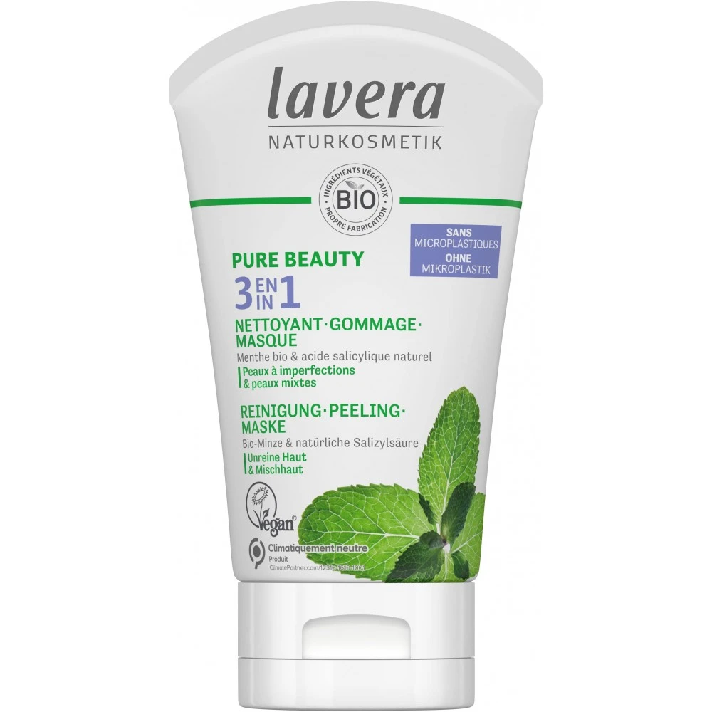 Lavera Masque Nettoyant & Gommant Acide Salicylique BIO 125ml 1 Lavera Masque Nettoyant & Gommant Acide Salicylique BIO 125ml
