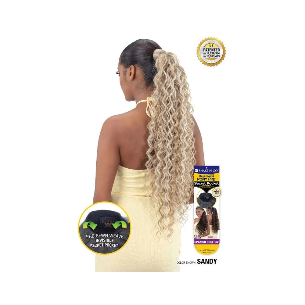MILKYWAY Postiche SPANISH CURL 26" (PonyPro) 3 MILKYWAY Postiche SPANISH CURL 26" (PonyPro) – Image 3