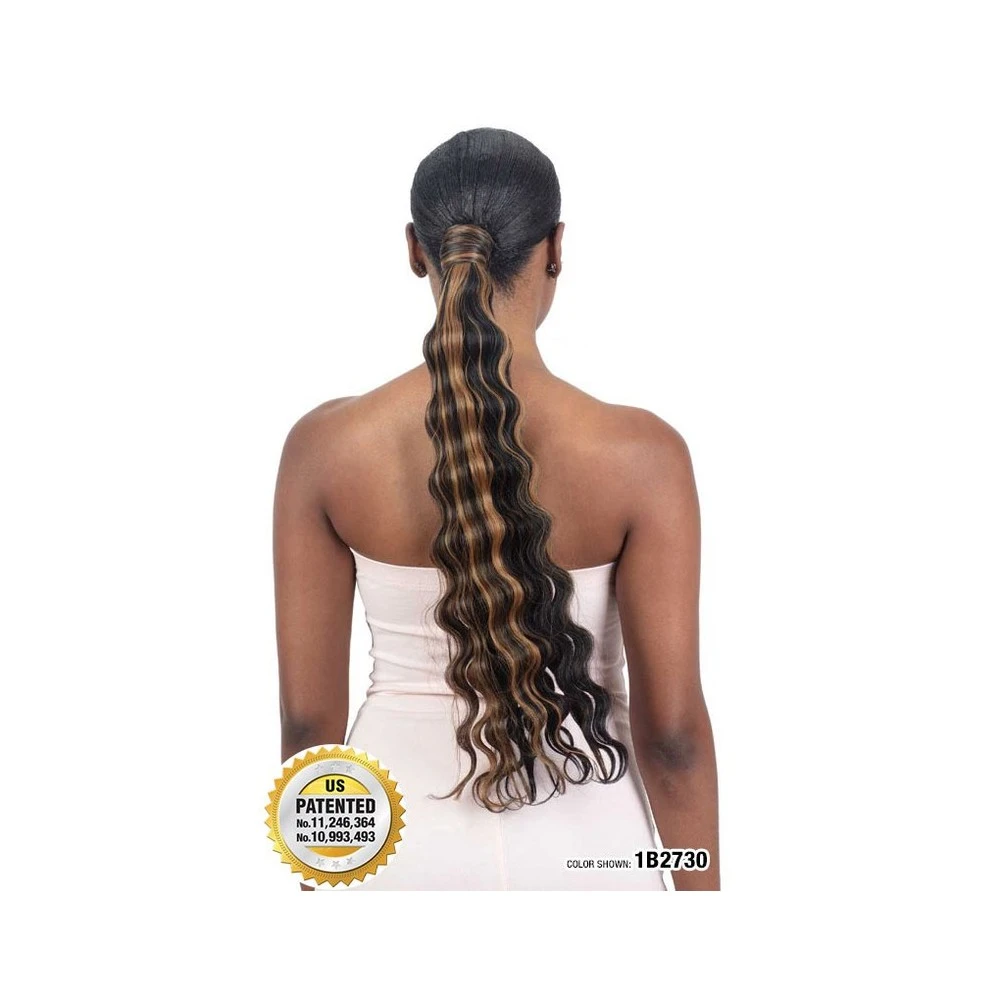 MILKYWAY Postiche WAVY CRIMP CURL 22" (Organique Pony Pro) 2 MILKYWAY Postiche WAVY CRIMP CURL 22" (Organique Pony Pro) – Image 2