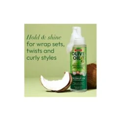 Mousse Coiffante OLIVE Et COCO 207ml (Wrap/set Mousse) -Super Beaute Boutique mousse coiffante olive et coco 207ml wrapset mousse 2