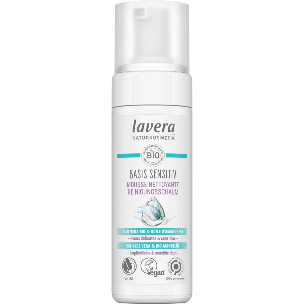 Lavera Mousse Nettoyante Démaquillante Peaux Sensibles BIO 150ml 1 Lavera Mousse Nettoyante Démaquillante Peaux Sensibles BIO 150ml