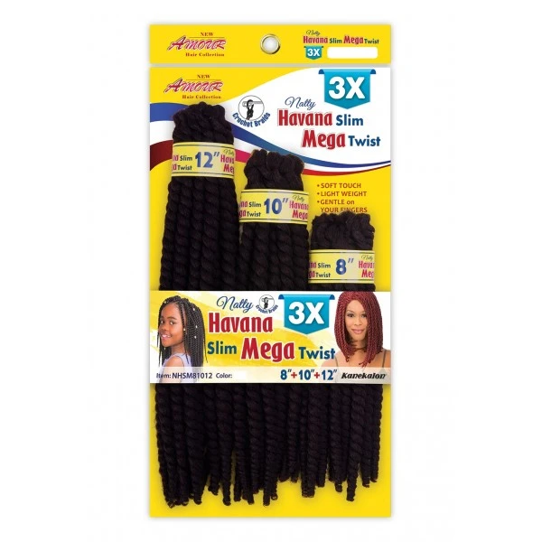 NEW BORN Natte 3X HAVANNA SLIM MEGA TWIST 8"10"12" 1 NEW BORN Natte 3X HAVANNA SLIM MEGA TWIST 8"10"12"