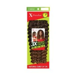 OUTRE Natte 3X NATURAL CURLY 14" (X Pression Loop) -Super Beaute Boutique outre natte 3x natural curly 14 x pression loop 1