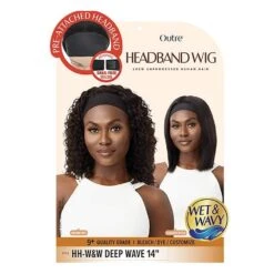 OUTRE Perruque Bandeau Wet & Wavy HH DEEP WAVE 14" (Headband)* -Super Beaute Boutique outre perruque bandeau wet wavy hh deep wave 14 headband 4