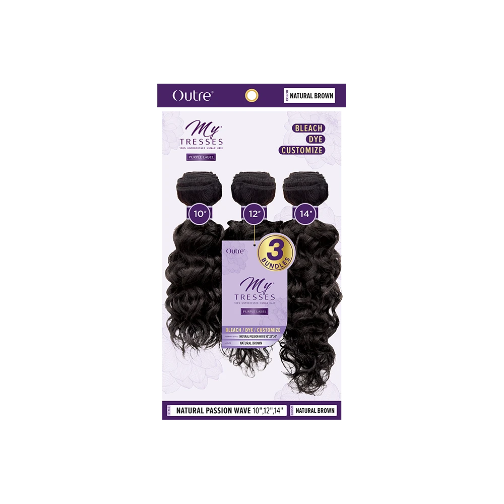 OUTRE Tissage NATURAL PASSION WAVE 10"/12"/14" (Mytresses) 1 OUTRE Tissage NATURAL PASSION WAVE 10"/12"/14" (Mytresses)