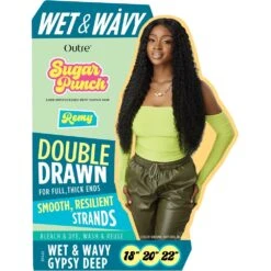OUTRE Tissage Wet & Wavy GYPSY DEEP 3pcs 26/28/30" (SUGAR PUNCH) 6 OUTRE Tissage Wet & Wavy GYPSY DEEP 3pcs 26/28/30" (SUGAR PUNCH) -Super Beaute Boutique outre tissage wet wavy gypsy deep 3pcs 262830 sugar punch 2