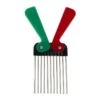 Peigne Afro Pliable Dents Métal (Fold Pick Metal)