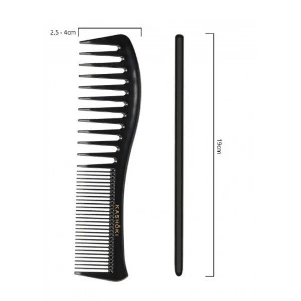 Peigne Démêlant Espacement Mixte KASHOKI 2 Peigne Démêlant Espacement Mixte KASHOKI – Image 2