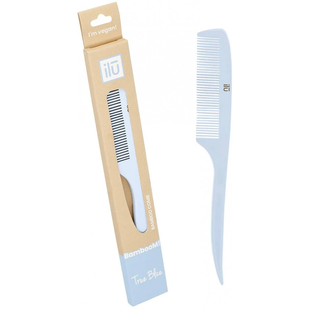 Peigne En Bambou Pour Cheveux Fins TRUE BLUE 1 Peigne En Bambou Pour Cheveux Fins TRUE BLUE