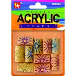 Perles Décoratives à Motif De Soleil Pour Nattes ACRYLIC 06668