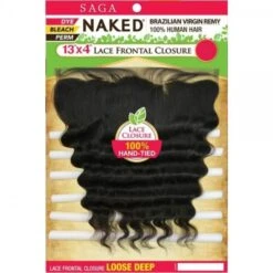 SAGA Closure Lace Frontale Grand Format 13"x4' LOOSE DEEP *