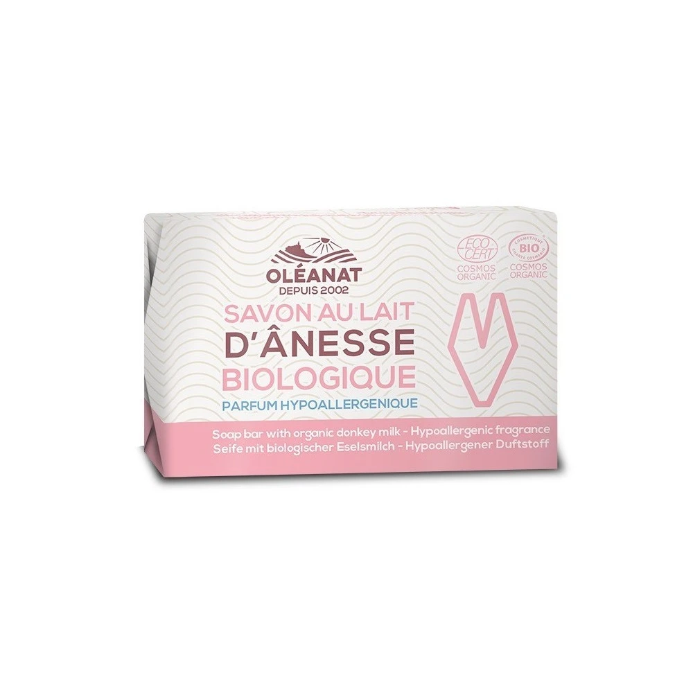 Savon Hypoallergenique Au Lait D'ânesse BIO 100g 1 Savon Hypoallergenique Au Lait D'ânesse BIO 100g