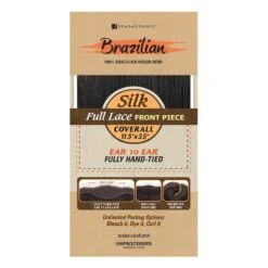 SENSAS Closure Brésilien COVERALL FULL LACE 11.5x3.5 STRAIGHT 12" (B&N) *