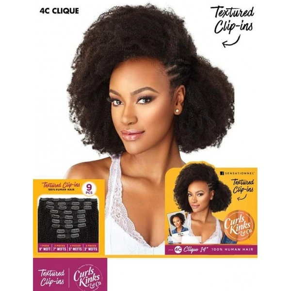 SENSAS Extensions à Clips 4C CLIQUE 18'' (Curls Kinks & Co) 2 SENSAS Extensions à Clips 4C CLIQUE 18'' (Curls Kinks & Co) – Image 2